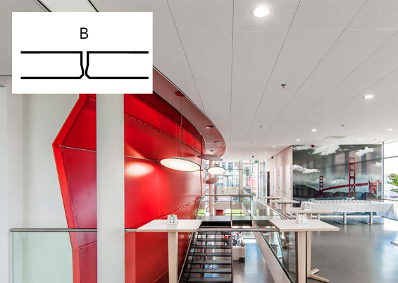 Rockfon Akustikloft Sonar B 600x600x20 Hvid 