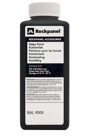 Rockpanel Kantmaling 0,5ltr Sort  RAL9005 