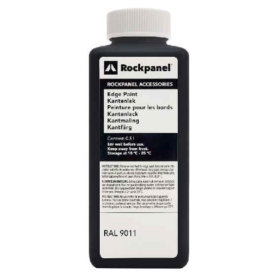 Rockpanel Kantmaling 0,5ltr Grafitsort RAL9011 