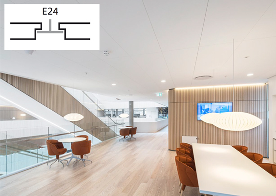 Rockfon Blanka E24S8 Akustikloft 600x600x20mm hvid 