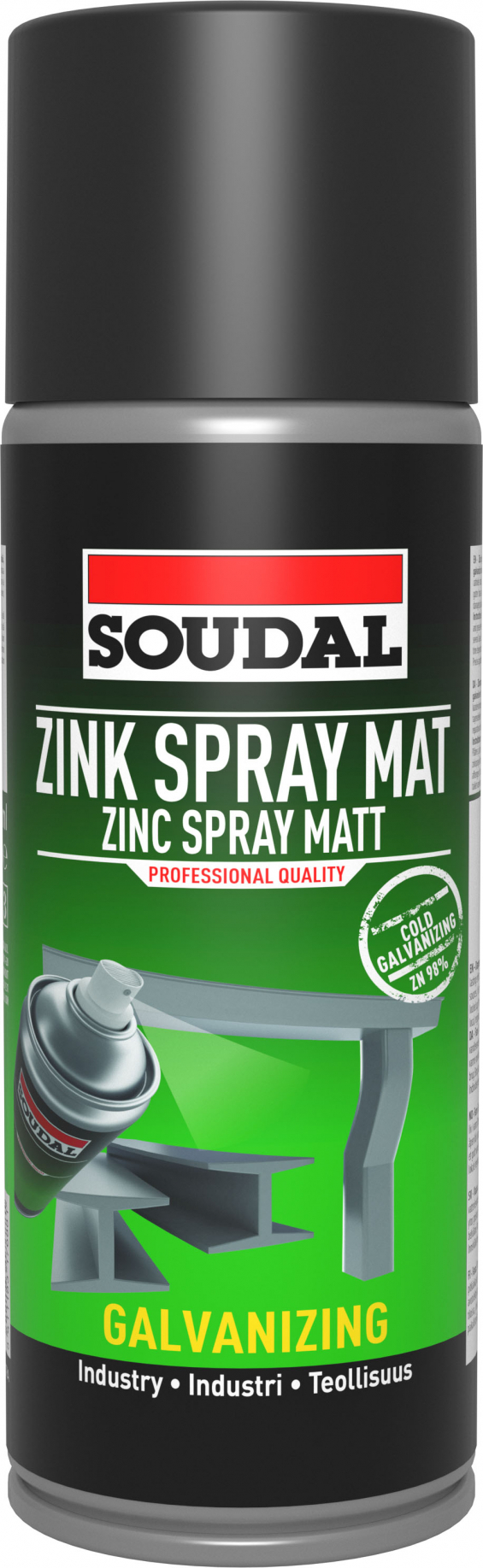 zink spray mat rustbeskyttelse 400ml