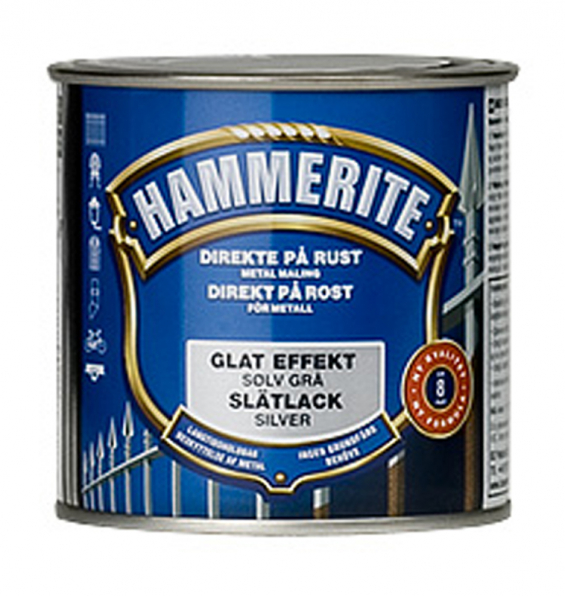 hammerite glat-effekt sølv