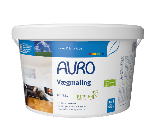 Auro vægmaling hvid mat nr 321 10 ltr