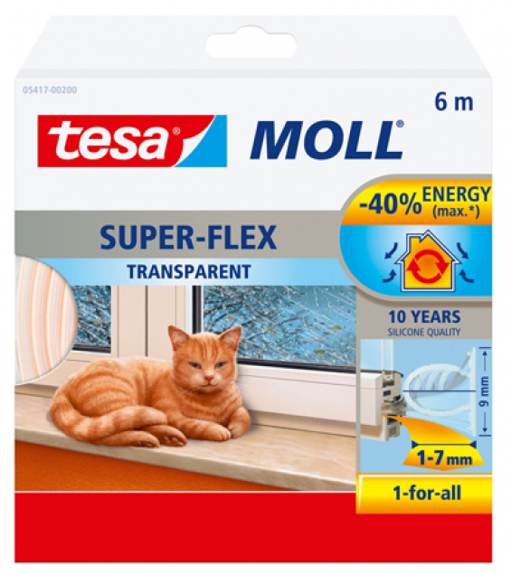 Tesa Tætningsliste Super-Flex 6m