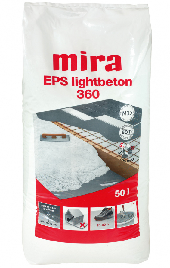 Mira EPS lightbeton 360 50 ltr