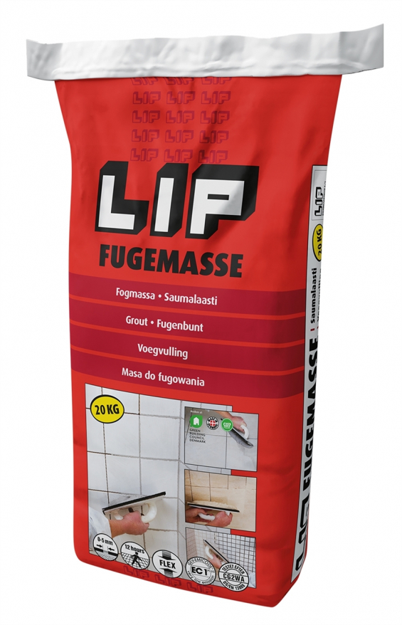 LIP Fugemasse grå 5 kg