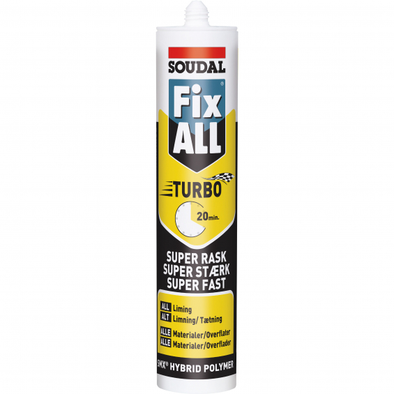 Soudal Fix All Turbo montagelim sort
