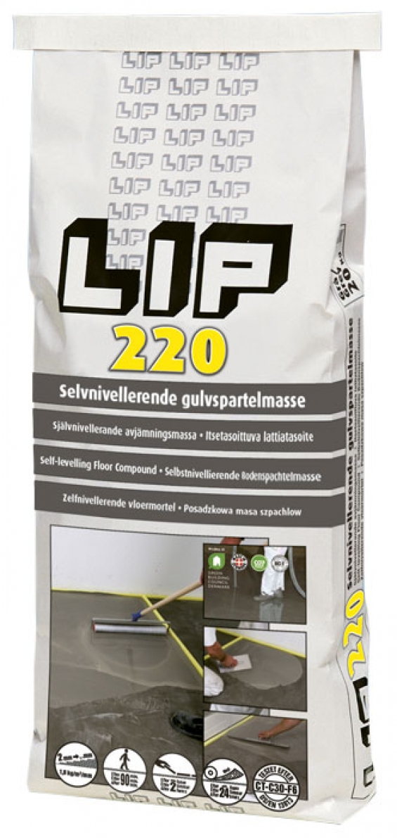 LIP 220 gulvspartelmasse 20kg