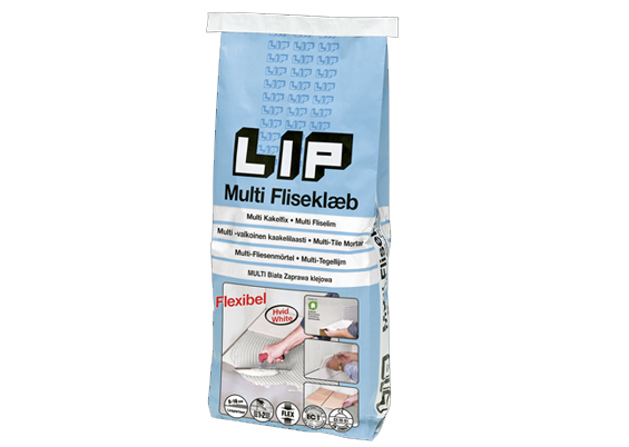 LIP Multi fliseklæb hvid 5kg