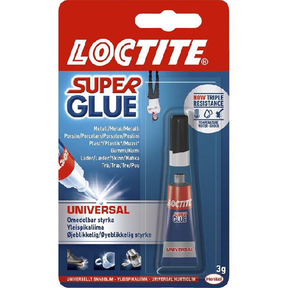 loctite glue universal sekundlim stærk