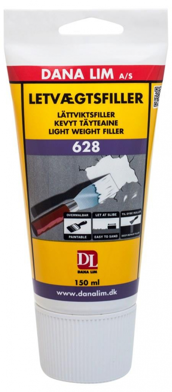 Dana 628 Letvægtsfiller hvid