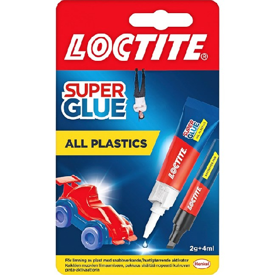 loctite super glue all plastics 6ml