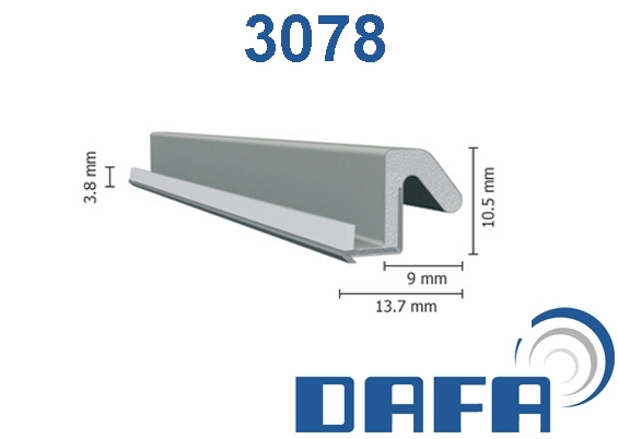 DAFA Q-lon 3078 tætningsliste grå 