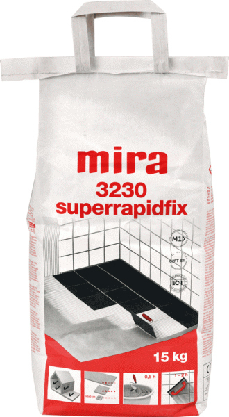 Mira 3230 Superrapidfix 15 kg Hvid