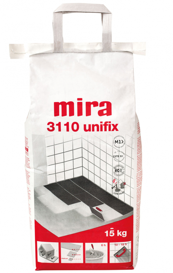 Mira 3110 unifix fliseklæb hvid 15kg