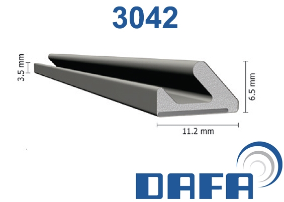 DAFA Q-lon 3042 tætningsliste grå