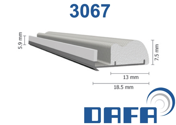 DAFA Q-lon 3067 tætningsliste grå