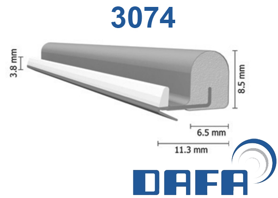 DAFA Q-lon 3074 tætningsliste grå