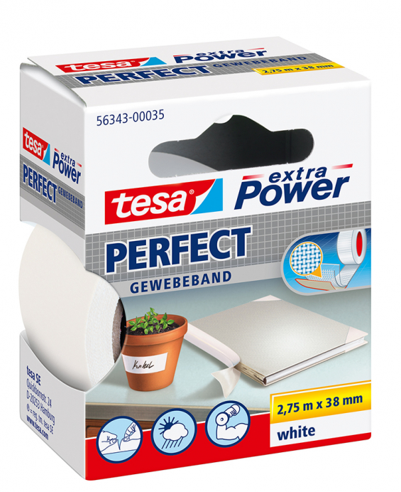 Tesa Extra power perfect hvid