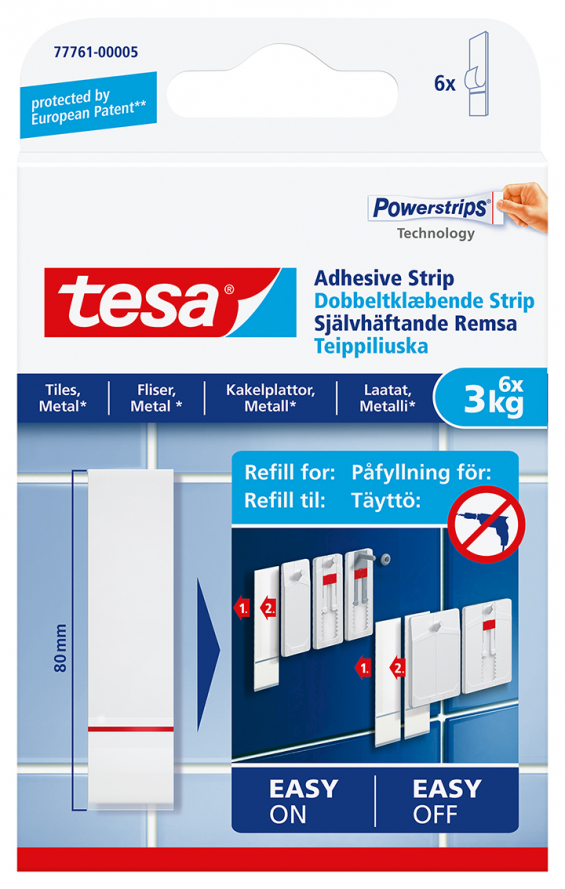 tesa powerstrip x 6 refill