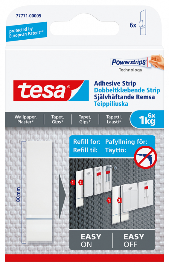 tesa powerstrip x 6 refill