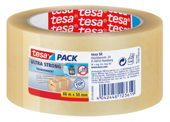 tesa emballagetape klar pvc 50mm