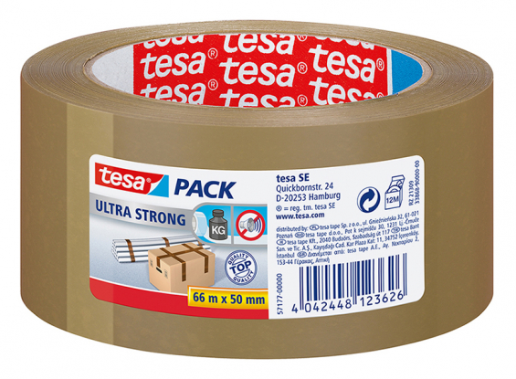 tesa emballagetape pvc brun 50mm