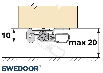 Swedoor Doorstep Replace DSR10 M9 825mm