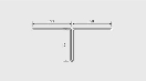 Hardie T-samleprofil alu Sort