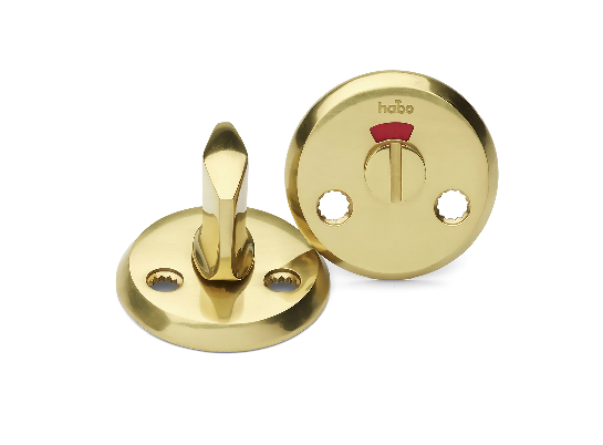 Habo Toiletbesætning A262 Poleret messing
