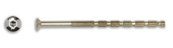 Habo knækskrue 4x90 mm forniklet