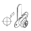 Siso Møbellås Cam Lock 5250