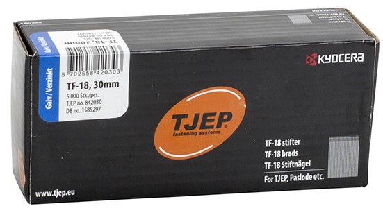Tjep Stifter TF18 elgalv. 1,2x30mm
