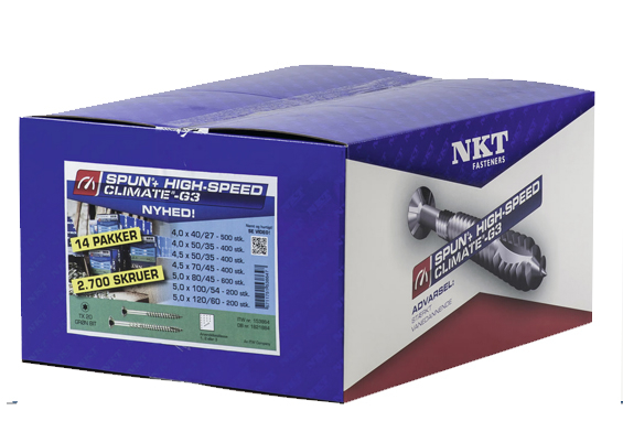 NKT SPUN+ CLIMATE-G3 UH MIXBOX 14 PAKKER - 7 STØRRELSER