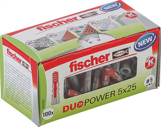 Fischer Duopower Universaldybel 5x25 100 stk