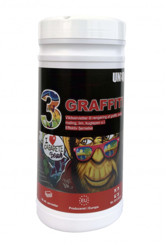 Uniq Graffiti Wipes #3 - 80stk