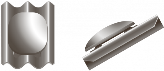 Swisspearl Tagrumsventilation B7 Sortblå