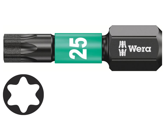 Wera 867/1 Impaktor Bits 25mm 10stk TX20