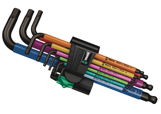 Wera 950/9 Hex-Plus Multicolour 1 SB Vinkelnøglesæt