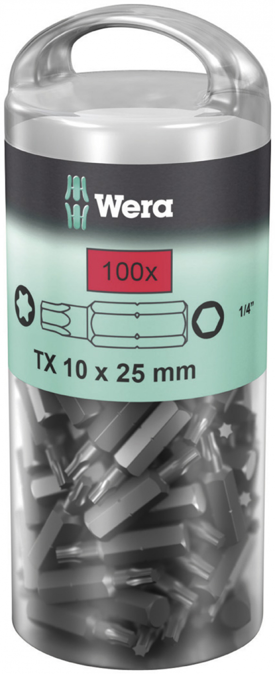Wera DIY-box 100 stk bits TX10 