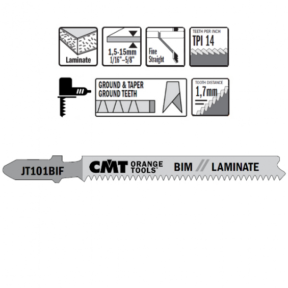 CMT Stiksavklinge 58mm 5 stk