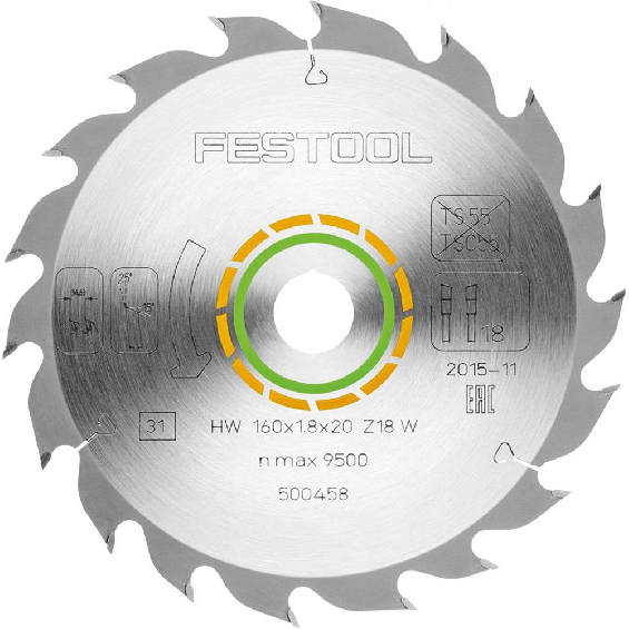 Festool savklinge 160x1,8x20mm W18