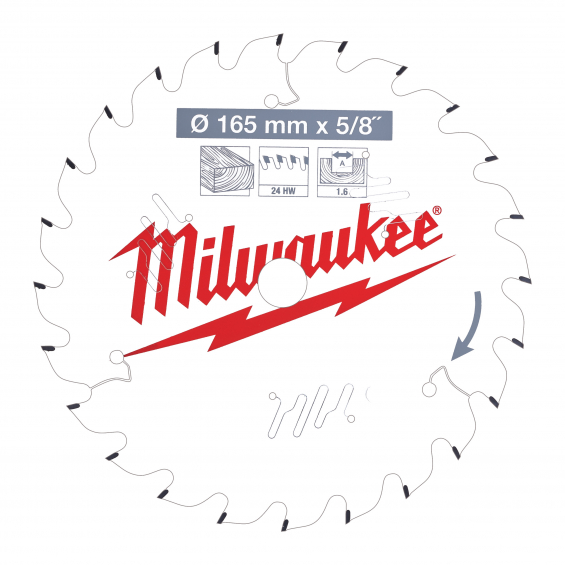 Milwaukee Rundsavklinge 165x15.87x1.6 24T