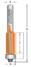 CMT Kantfræser HM I=12,7 D=12,7 L=57,8