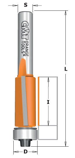 CMT Kantfræser HM I=12,7 D=12,7 L=57,8