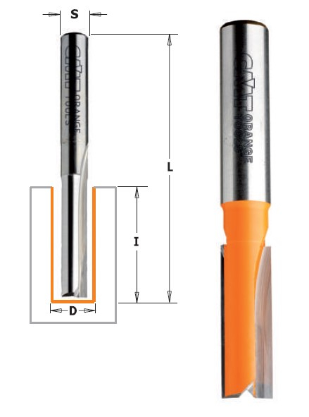 CMT Notfræsejern HW D=6 I=25,4 L=60