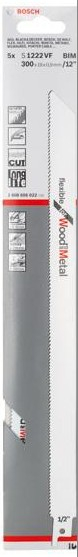 Bosch S1122VF Bajonetsavklinge - 5 stk 300mm Bi-metal