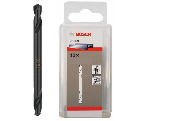 bosch dobbeltbor hss-g 4,2x55mm - 10 stk