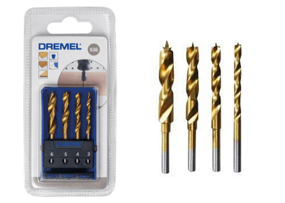 Dremel 636 Træborsæt 636 - 4 stk