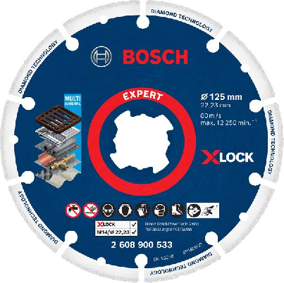 Bosch X-lock Diamantskive ø125mm